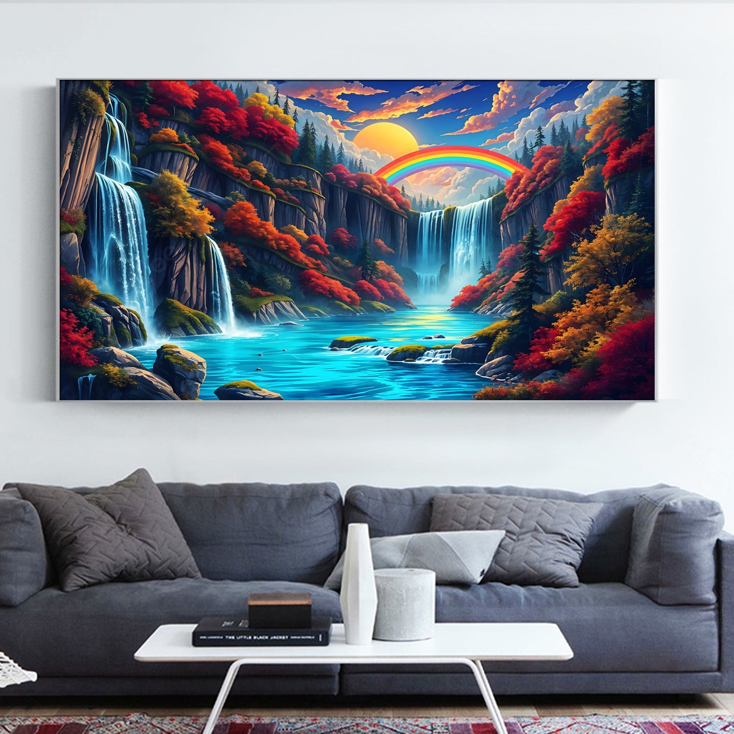Waterfall - Full Round Diamond Painting - 70x40cm