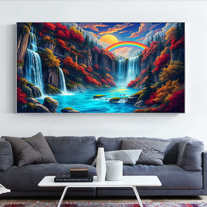 Waterfall - Full Round Diamond Painting - 70x40cm