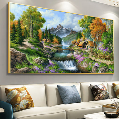 Countryside - Full Round Diamond Painting - 70x40cm