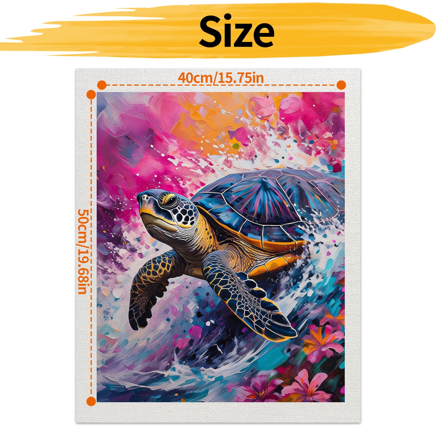 Sea turtle - Paint by Numbers -40x50cm
