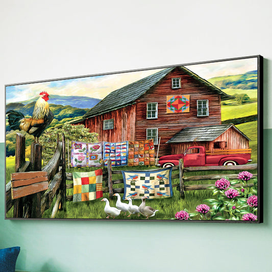 Farm- Full Round Diamond Painting - 70x40cm