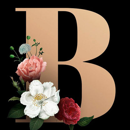 26 Alphabet - Full Round Diamond Painting - 30x30cm