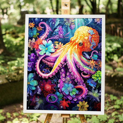 Animal Octopus- Painting with Numbers -40x50cm