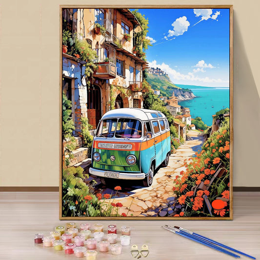 Car- Paint by Numbers -40x50cm