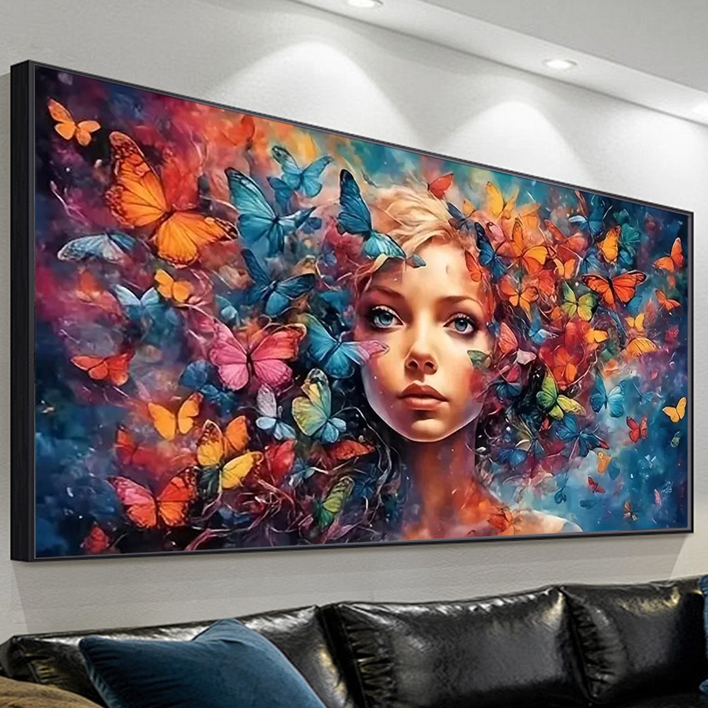 Butterfly Maiden- Painting by Numbers -80x40cm