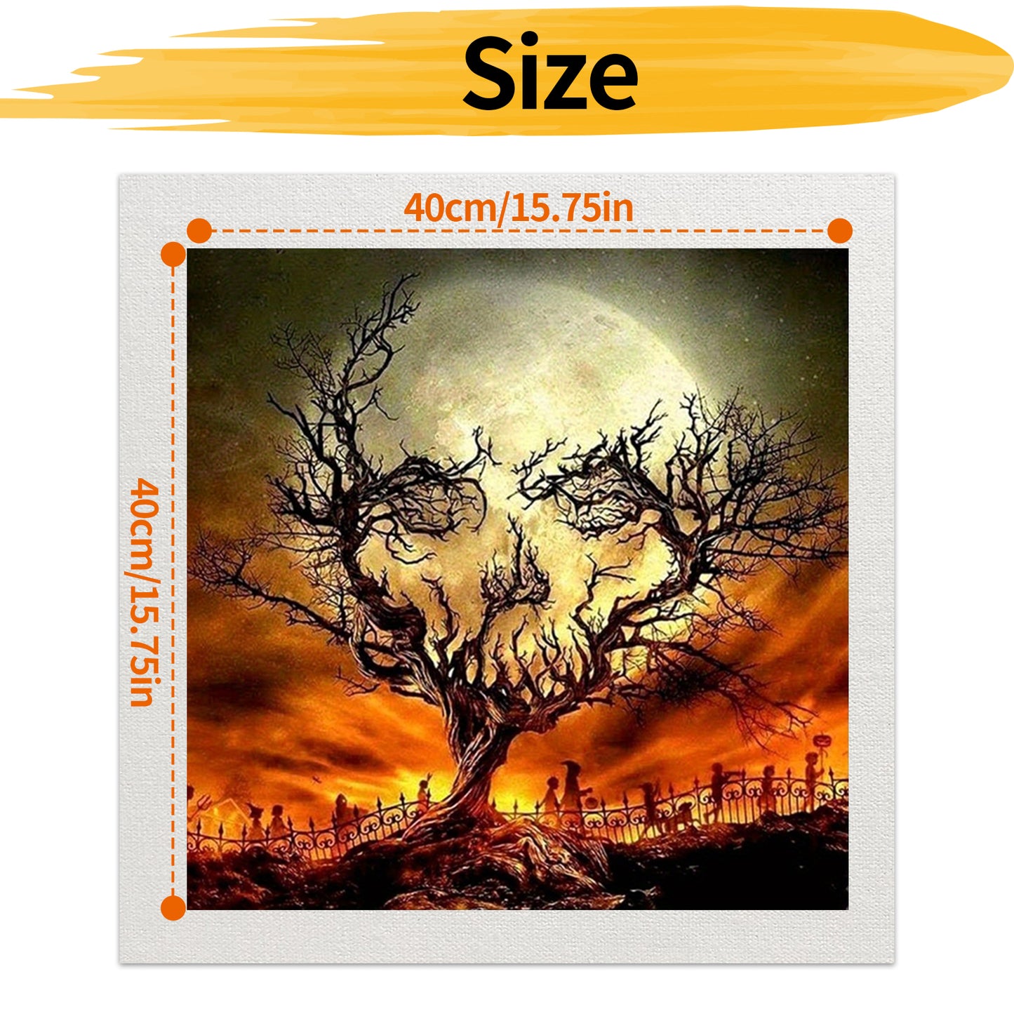 Tree - Painting by Numbers -40x40cm