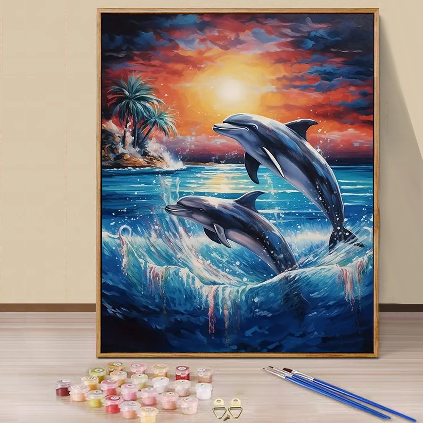 Dolphin- Paint by Numbers -40x50cm