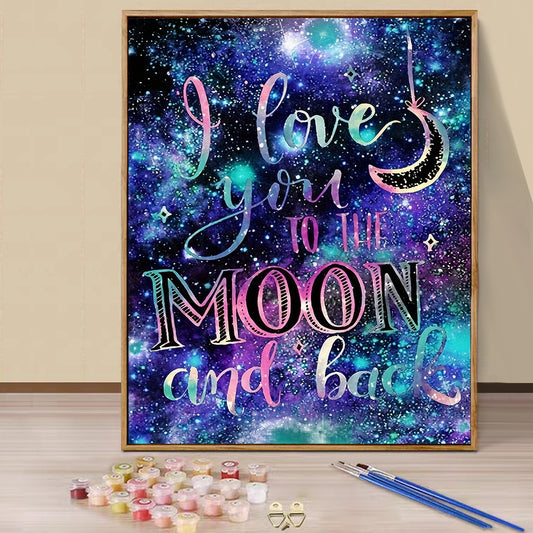 WordArt - Paint by Numbers -40x50cm