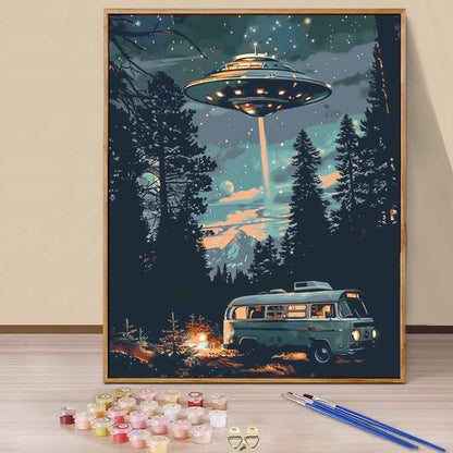 UFO  - Paint by Numbers -40x50cm