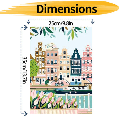 Riverside view - Paint by Numbers -25x35cm