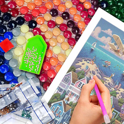 Beach- Full Round Diamond Painting - 40x70cm