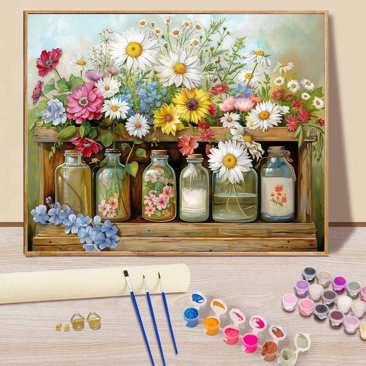 Flower - Paint by Numbers -40x50cm