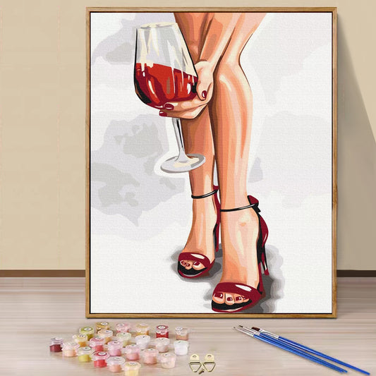 High heel- Paint by Numbers -40x50cm