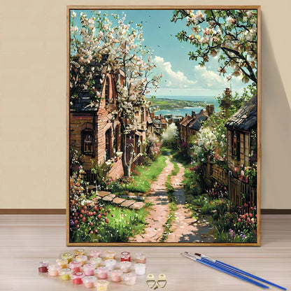 Town- Paint by Numbers -40x50cm