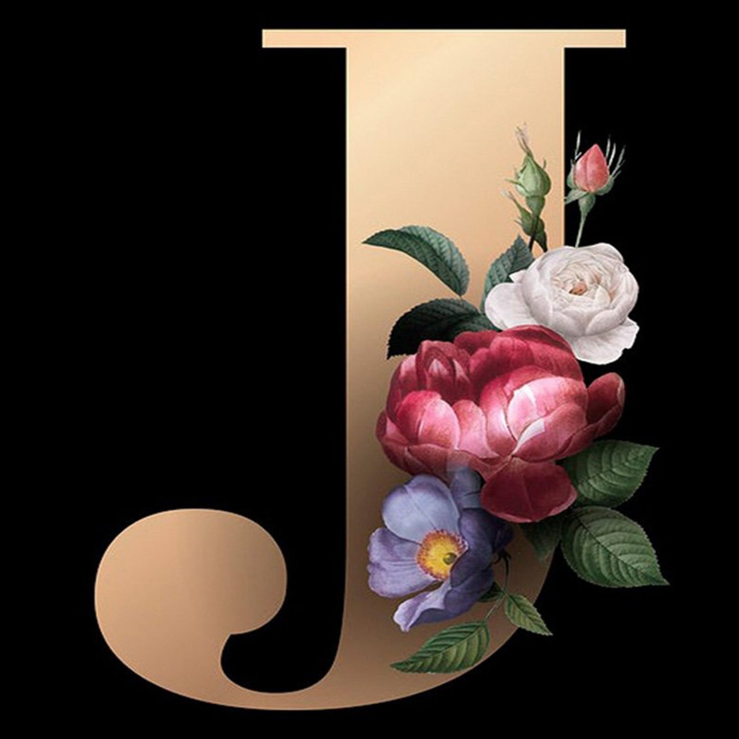 26 Alphabet - Full Round Diamond Painting - 30x30cm