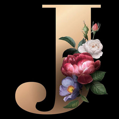 26 Alphabet - Full Round Diamond Painting - 30x30cm