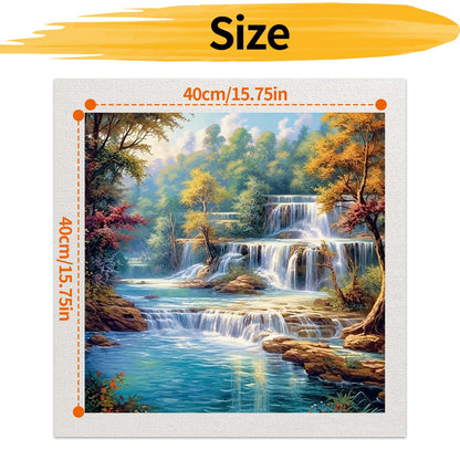Waterfall - Painting by Numbers -40x40cm