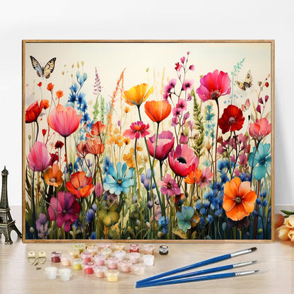 Flower - Paint by Numbers -50x40cm