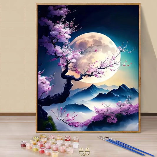 Moon Tree - Paint by Numbers -40x50cm