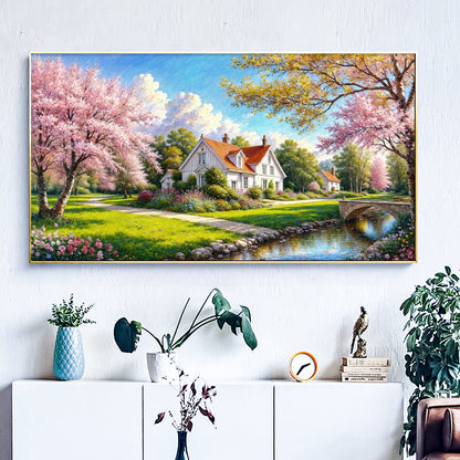 Village - Full Round Diamond Painting - 70x40cm