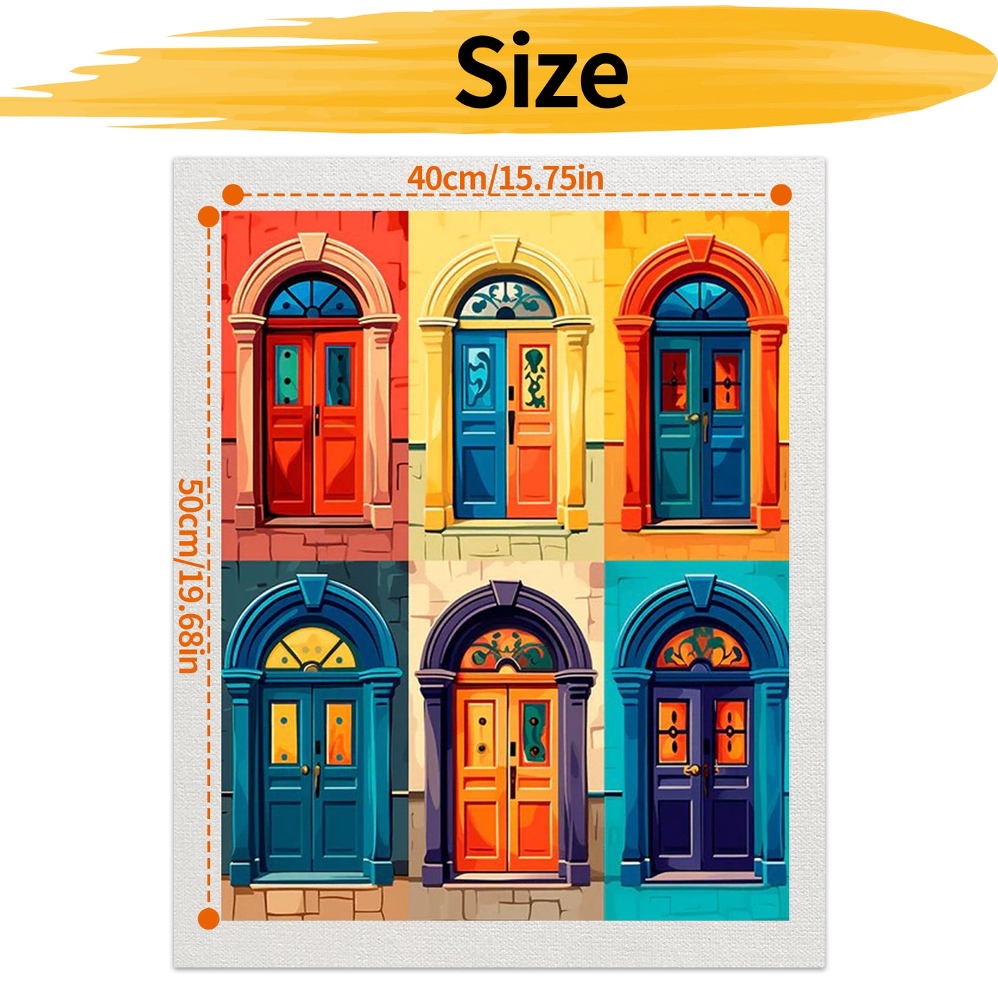 Door- Paint by Numbers -40x50cm