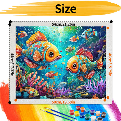 Clownfish - Paint by Numbers -50x40cm