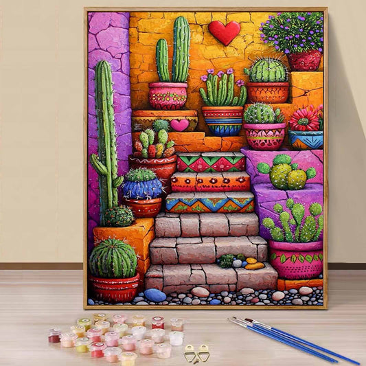 Cactu- Paint by Numbers -40x50cm
