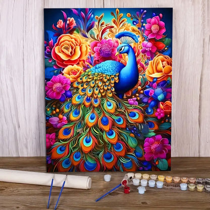 Peacock  - Paint by Numbers -40x50cm