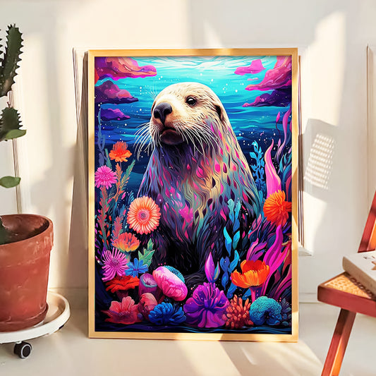 Sea Lion - Full Round Diamond Painting - 30x40cm