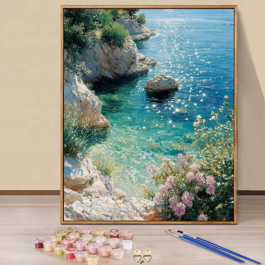 Seawater- Paint by Numbers -40x50cm