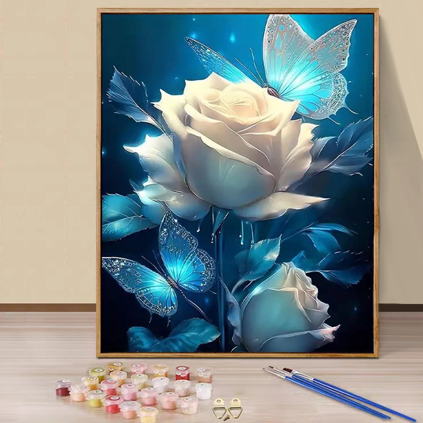 Blue Rose - Paint by Numbers -40x50cm