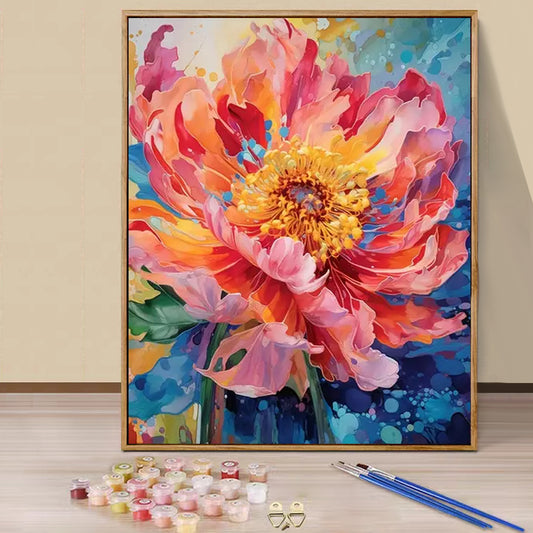 Safflower- Paint by Numbers -40x50cm