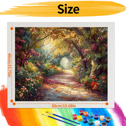 Forest path- Paint by Numbers -50x40cm