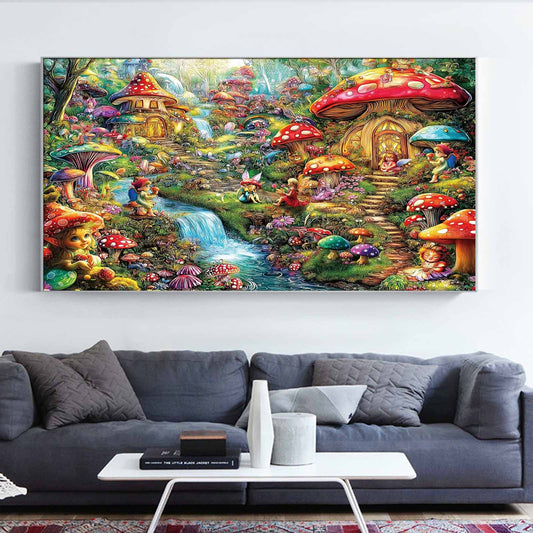 The Elven House - Full Round Diamond Painting - 70x40cm