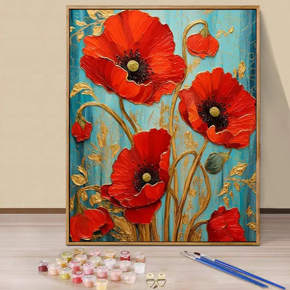 Poppy beauty- Paint by Numbers -40x50cm