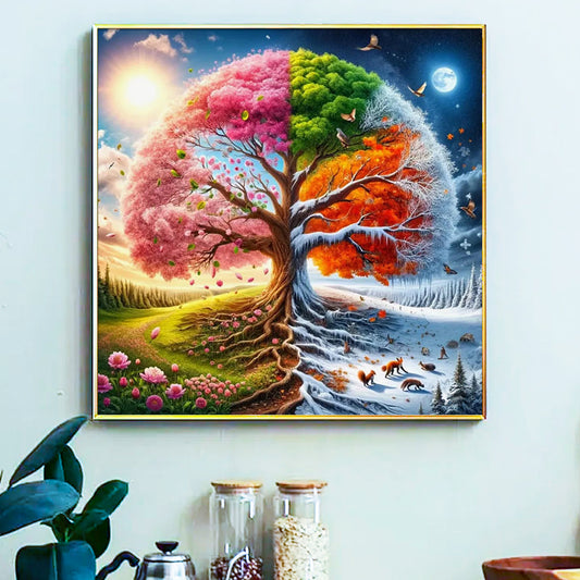Tree - Painting by Numbers -40x40cm