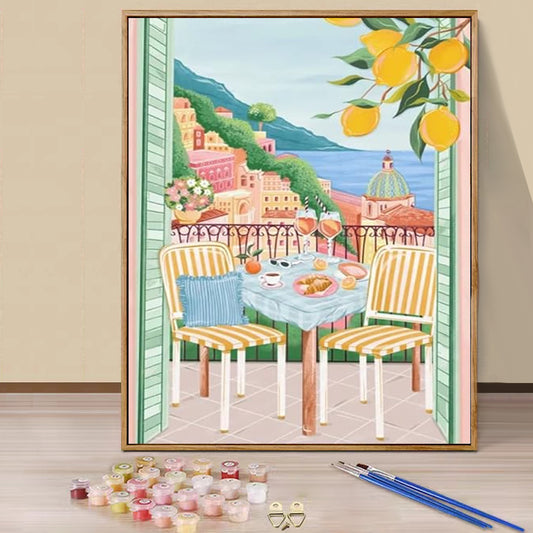 Viewing platform - Paint by Numbers -25x35cm