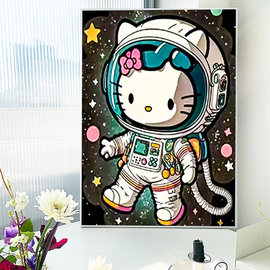 Hello kitty- Full Round Diamond Painting - 30x40cm