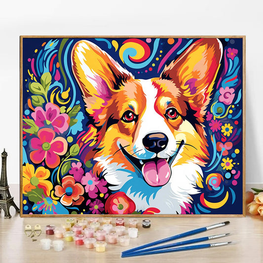 Puppy - Paint by Numbers -50x40cm