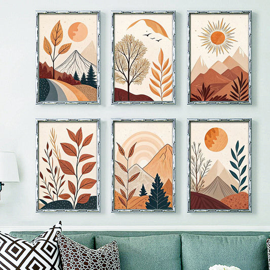 Small scenery - Painting by Numbers -20x30cm/6pcs