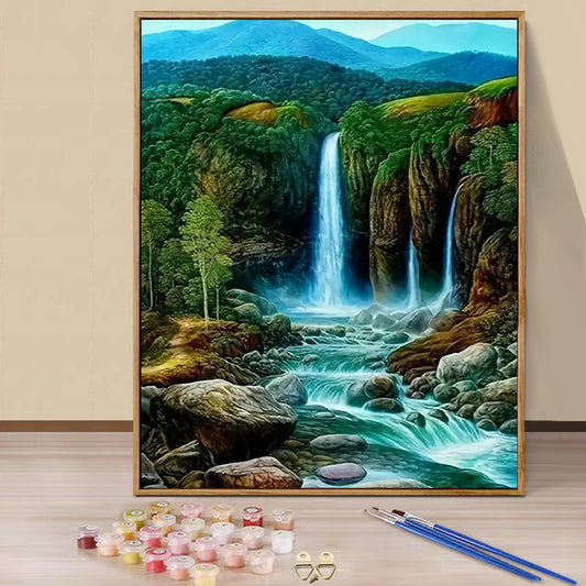 Waterfall - Paint by Numbers -40x50cm