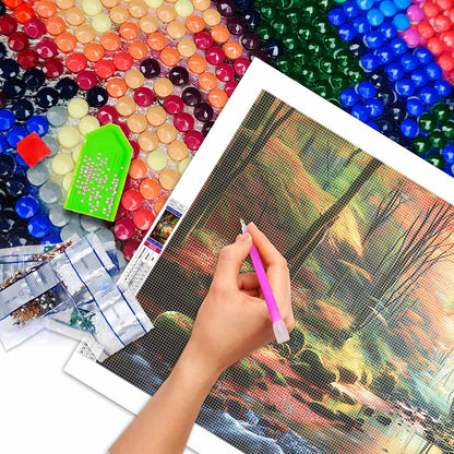 Forest - Full Round Diamond Painting - 70x40cm