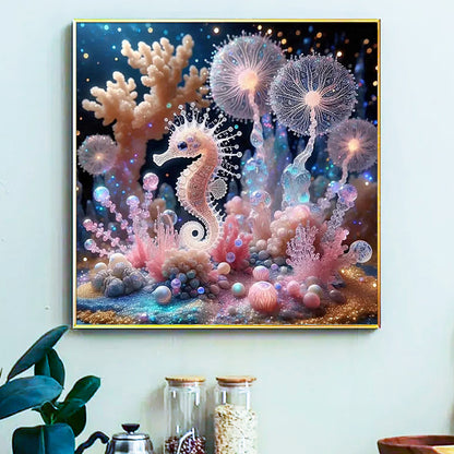 Sea horse- Painting by Numbers -40x40cm
