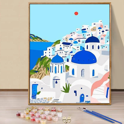 Famous sights - Paint by Numbers -25x35cm