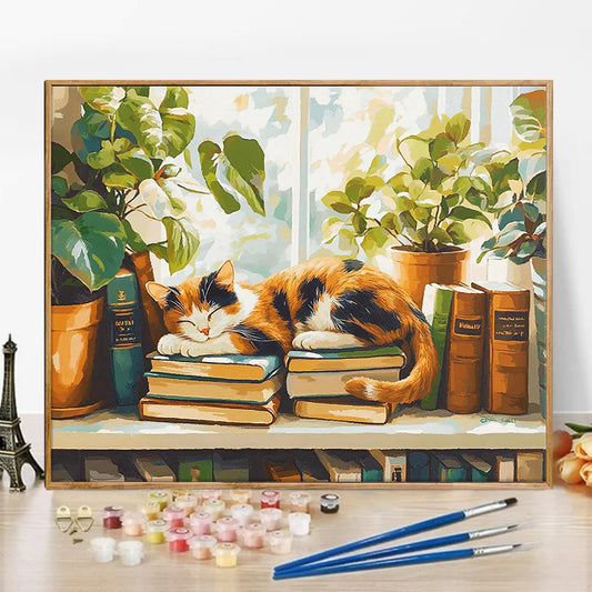 Cat  - Paint by Numbers -50x40cm