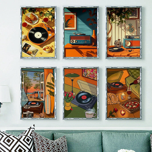 Jukebox - Paint by Numbers -25x35cm/6pcs