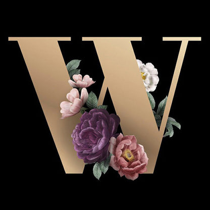 26 Alphabet - Full Round Diamond Painting - 30x30cm