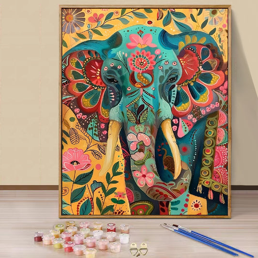 Elephant- Paint by Numbers -40x50cm