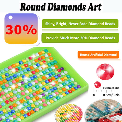 Animal - Full Round Diamond Painting - 90x30cm