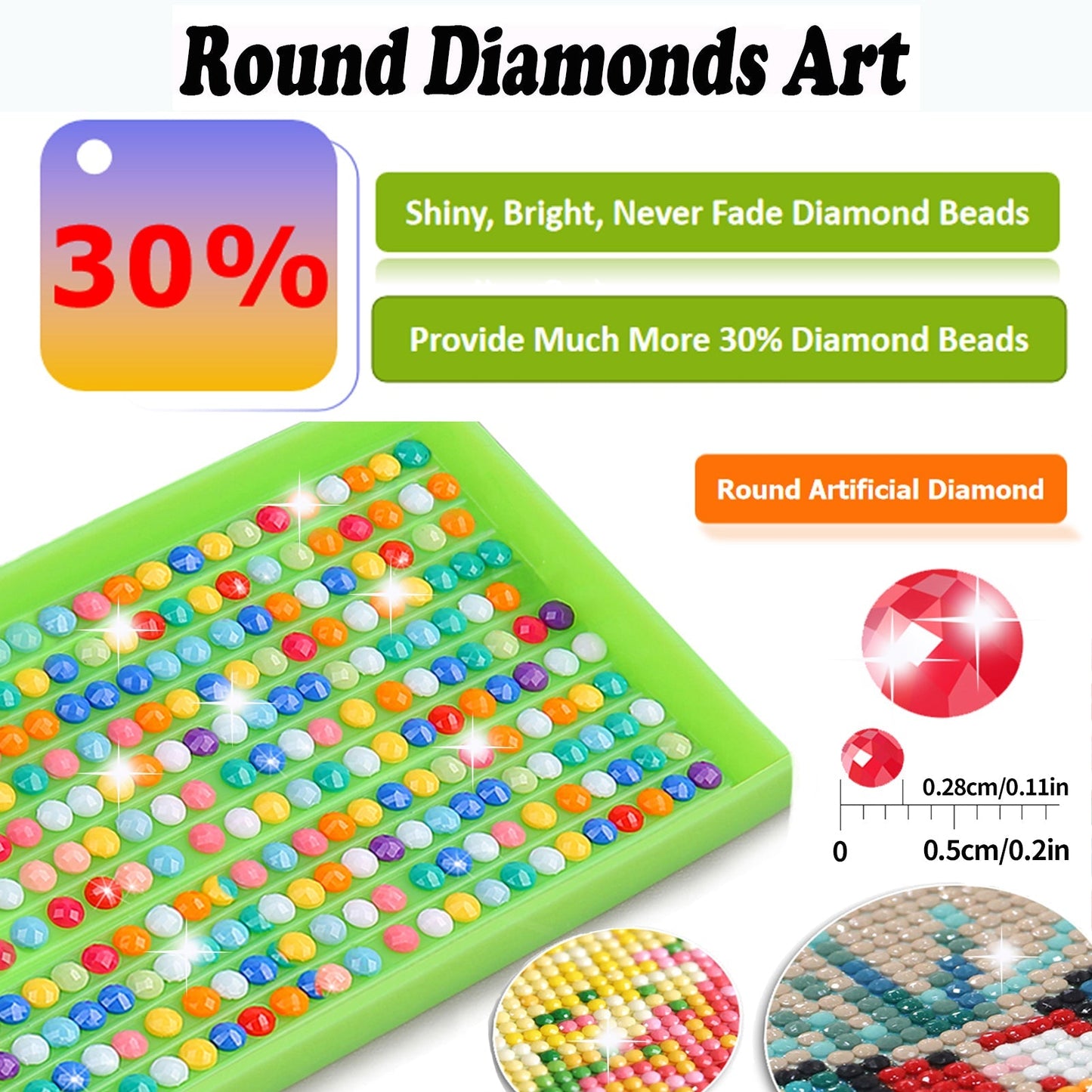 Shell- Full Round Diamond Painting - 30x40cm - 2pack